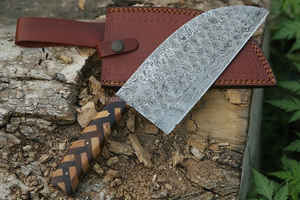 Cuchillo de cocina de acero de Damasco ecológico de 8 pulgadas directo de fábrica con mango de palisandro superventas - Product Image 5