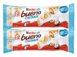 Kinder Bueno Coconut 39g X 30แพ็คช็อกโกแลตแท่งขายร้อน - Product Image 4