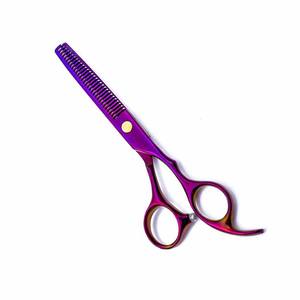 Ciseaux amincissants de salon en acier inoxydable Fix repose-doigt en acier inoxydable coiffeur ciseaux amincissants pour salon - Product Image 1