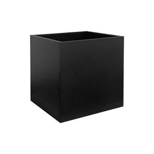 Jardinière carrée en acier galvanisé noir de 20 pouces, robuste, pour l'intérieur et l'extérieur, style américain, pot à fleurs pour la maison - Product Image 2