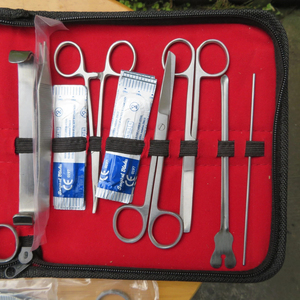 Juego de instrumentos quirúrgicos para uso hospitalario, 14 Uds., juego de instrumentos de cirugía General A + fuente de alimentación Manual de acero alemán de calidad - Product Image 6