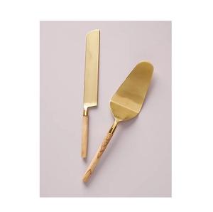 hot <b>sale</b> luxury Hand Forged Leaf Silver Plated Cake <b>Knife</b> & Server <b>Set</b> new metal flatware cutlery <b>for</b> wedding use cake server - Product Image 5