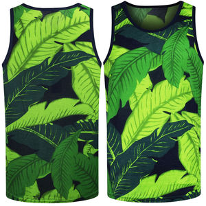 Débardeur de sport personnalisé à séchage rapide pour hommes Chemise de gymnastique tricotée respirante avec impression de logo Gilet sans manches dans un style sportif - Product Image 4