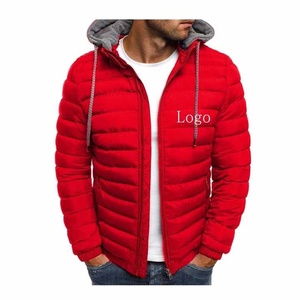 Chaqueta Acolchada Ligera con Capucha y Logotipo Frontal, Impermeable, Transpirable, con Aislamiento, Ropa de Abrigo de Invierno para Exportación y Comercio al por Mayor - Product Image 3
