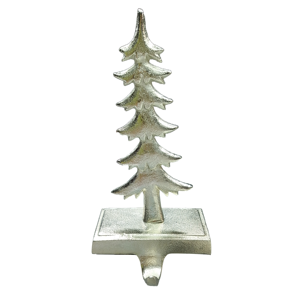 Soporte de calcetín navideño de Metal de aluminio fundido duradero contemporáneo Calcetines de fieltro de temporada festiva Mantel exhibido - Product Image 1