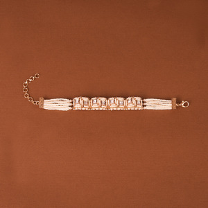 Bijoux faits à la main en Inde Kundan Bracelet classique avec plaqué or - Product Image 1