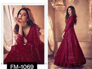 Nouveau Designer Femmes Porter Salwar Kameez Costume Meilleure Vente Style Traditionnel Indien Georgette Anarkali Longue Robe avec Dupatta Ensemble - Product Image 2