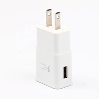 Cargador de Pared USB-A de 15W, 5V2A, Enchufe Estadounidense, Carga Rápida para iPhone, Samsung, Teléfonos Móviles Android