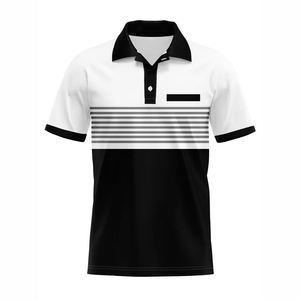 Polos de golf de manga corta de verano personalizados para hombre, camisetas de punto, camisetas de Polo de manga corta informales de estilo sólido para hombre - Product Image 1