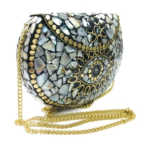 Bolsos de mano de nácar de lujo hechos a mano para mujer, bolsos de hombro de vestido elegante para fiesta de verano y boda, accesorio para mujer - Product Image 2