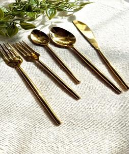 Cutlery Stainless Steel Set Kitchen Luxury Party Restaurant Bulk Gold Silver Brass Custom Wedding <b>Flatware</b> Sets by f s i - Product Image 2