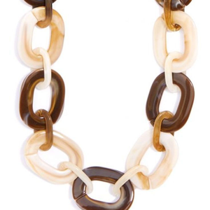 Collier en corne moderne fait à la main de haute qualité, écologique, couleur ambre miel, bijoux en corne de buffle naturelle, mode féminine Saniya - Product Image 1