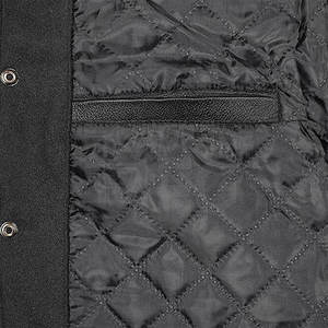 ODM Suministrado High Street Lettermen Jacket Nueva moda con cómodas mangas de cuero Logotipo frontal Precio al por mayor para uso en invierno - Product Image 6