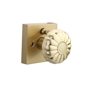 Bouton de porte en or à motifs floraux design pour l'intérieur Belle poignée pour chambre à coucher, bureau et décoration d'intérieur Quincaillerie haut de gamme longue durée - Product Image 4
