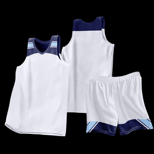 Maillot de basket-ball rouge bleu blanc noir maille de sublimation complète vêtements de basket-ball pour les équipes de clubs - Product Image 2