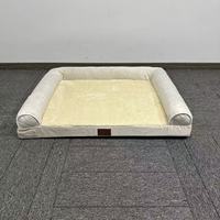 Coussin orthopédique de luxe en mousse écologique pour chiens et chats, personnalisable, de haute qualité, avec housse amovible et lavable, vente en gros