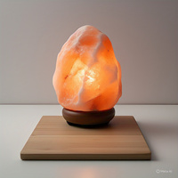 Grande lampe de sel de l'Himalaya sculptée et réglable, lumière de nuit en sel rose naturel pour la décoration intérieure, le Feng Shui et l'usage religieux