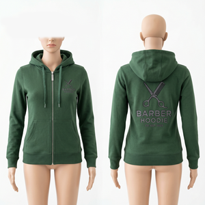 Sudadera con Capucha Unisex para Barbería, 320 GSM, Algodón y Poliéster, Azul Rey, Personalizable con Serigrafía y Bordado, Premium - Product Image 2
