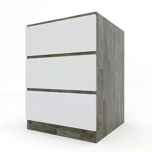 Módulo de Mueble de Cocina Bajo Minimalista MTBD005 con 3 Cajones 40x58x82 (cm) de Aglomerado y Melamina para Fregadero - Product Image 2
