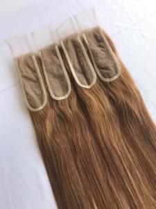 2X6 #2สีปิดตรงหนังกำพร้ากัมพูชาชิดเรมี่บริสุทธิ์มนุษย์ขายส่งอินเดียวัดผมมนุษย์ Remy ดิบชาวเปรู - Product Image 2