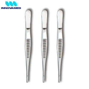 Pinzas de tejido personalizadas de marca, hechas a mano, de acero inoxidable, instrumentos quirúrgicos manuales para cirugía general, 1 año de garantía de fábrica - Product Image 4