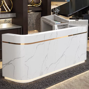 Mueble de Oficina Moderno, Mostrador de Recepción, Escritorio de Recepción, Muebles de Oficina Rectangulares - Product Image 4