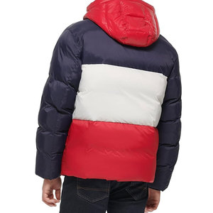 High Quality Custom Men's Winter Jacket Plus Size Waterproof <b>Bubble</b> <b>Coat</b> with Shiny <b>Bubble</b> Design Canvas Fabric - Product Image 3