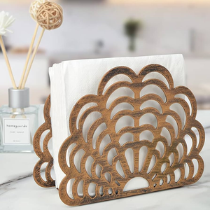 Soporte de pañuelos de latón de buena calidad Últimas tarifas bajas al por mayor Soporte de pañuelos de latón personalizado decorativo - Product Image 4