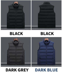 Chaqueta Acolchada Personalizada para Hombre, Sin Mangas, con Cuello Alto, Resistente al Viento, Ligera, Aislante, para Invierno y Actividades al Aire Libre - Product Image 2