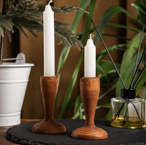 Bougeoir en bois vintage pour la décoration de maison de luxe pour la table de pièce maîtresse couleur de forme de taille personnalisée - Product Image 2