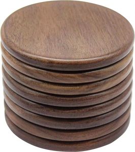 Posavasos de madera de acacia personalizados para mesa de centro para bebidas Mesa de comedor Bar - Product Image 5