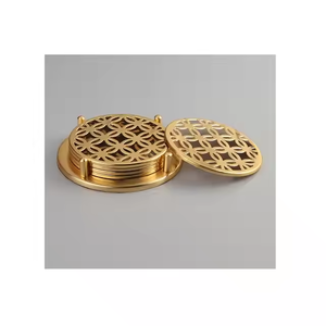 Dessous de verre en métal de la plus haute conception outils de cuisine tasse en verre en métal sous-verres en marbre incrustation en métal par décor impex - Product Image 4