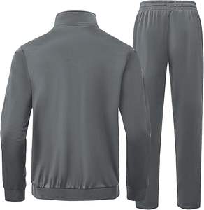 ชุดวอร์มผ้าโพลีเอสเตอร์สำหรับผู้ชายชุดวิ่งจ๊อกกิ้งใส่สบาย - Product Image 5