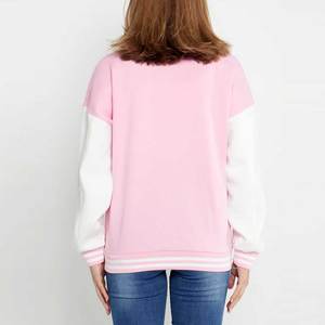 Vente en gros de veste universitaire pour femmes manteau letterman de baseball à la mode avec logo personnalisé veste décontractée de style universitaire pour streetwear - Product Image 2