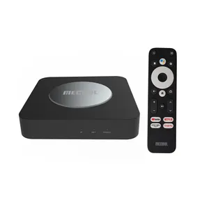 Mecool KM2 PLUS Android 11 Amlogic S905Y4 Google TV Box bersertifikat 5G Wifi BT Remote kontrol kotak atas 2GB ROM 16GB 8k Set Top Box