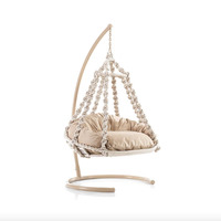 Chaise suspendue en métal au design moderne, qualité exclusive, support de hamac, mobilier de salle à manger intérieur/extérieur, mobilier de jardin, tendance