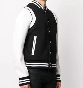 Chaqueta Universitaria de Béisbol Estilo Bomber, Personalizada con Recubrimiento de Lona, Venta al por Mayor OEM - Product Image 5