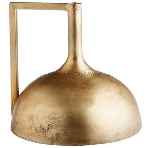 Vases en métal à la mode de couleur noire élégante avec une forme circulaire unique avec un design de base moderne pour des accents de maison élégants - Product Image 4