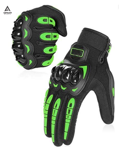 Gants de moto personnalisés AIFRAN, course, cuir, protection des jointures en fibre de carbone, professionnels, respirants, gants de moto - Product Image 2