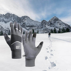 QST Unisex Guantes de compresión de dedo completo Fibra de carbono de alta calidad Correr Deportes al aire libre Guantes de motocicleta Transpirable Touch - Product Image 3