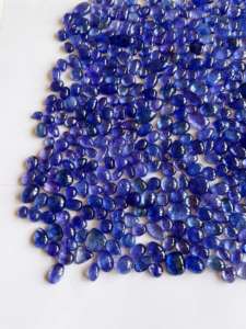 Tanzanita Natural de Calidad AAA con Certificación IGI, 2250 Quilates, Cabujón, Excelente Brillo, Azul, 4-10 mm, Piedras Sueltas para Joyería, Mezcla de Tanzania - Product Image 2