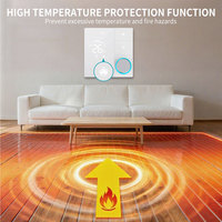 Termostato Digital WiFi para Calefacción, Controlador Inteligente de Temperatura para Caldera de Gas y Calefacción por Suelo Radiante, Sensor de Temperatura NTC