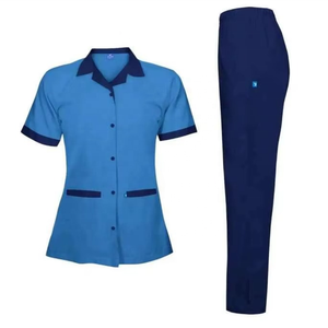 Uniformes de gommage d'allaitement pour femmes du fabricant Tissu spandex en polyester doux et premium Ensemble d'hôpitaux imprimés lavables en coton - Product Image 1