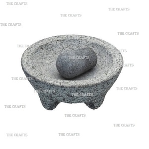 Newest Design Marble Mortar <b>And</b> Pestle <b>Set</b> With Excellent Quality Grinding Fresh <b>Spices</b> <b>And</b> <b>Herbs</b> Mortar Pestle <b>Set</b> - Product Image 1