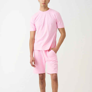 100% conjuntos de pantalones cortos de algodón para hombres conjunto doble camiseta para hombre y conjunto de pantalones cortos para hombres - Product Image 4