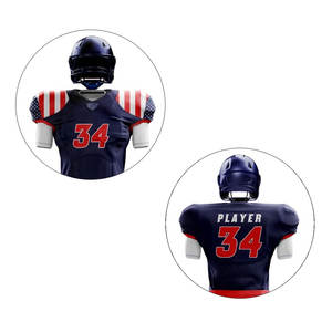ชุดเครื่องแบบอเมริกันฟุตบอลขนาดใหญ่พิเศษระบายอากาศได้ดีแห้งเร็วฤดูร้อนพิมพ์ลายดิจิตอลแบบสั้นผลิตตามสั่ง2025 - Product Image 6