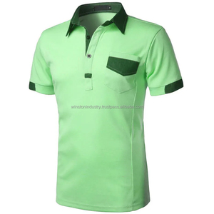 Nouveau design personnalisé OEM ODM à la mode super doux coton hommes tenue décontracté col montant polo en prix de gros hommes meilleurs - Product Image 6