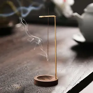 Quemador de incienso de lujo para recogedor de cenizas y soporte de agarbatti hecho de madera de primera calidad y puramente hecho a mano - Product Image 5