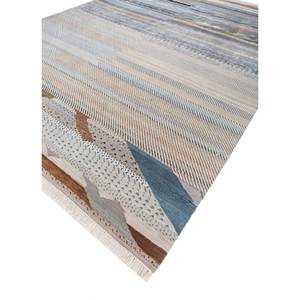 Tapis Abstrait Noué à la Main en Laine et Soie de Bambou Freedom Manchaha 9x12 pour la Décoration de la Maison, du Salon et du Couloir Les-8282 en Gris et Noir - Product Image 2