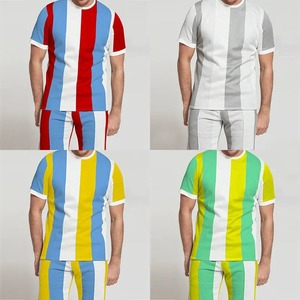 Ensemble T-shirt et Short pour hommes, ensemble d'été, Logo de marque personnalisé, T-shirt et Short, vente en gros - Product Image 6